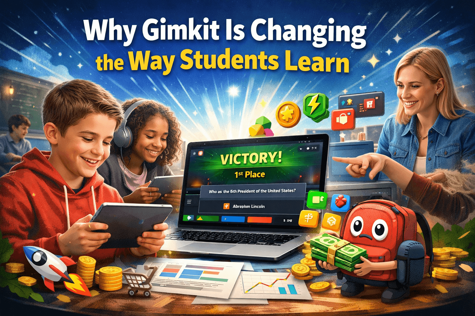 Gimkit learning game visual banner