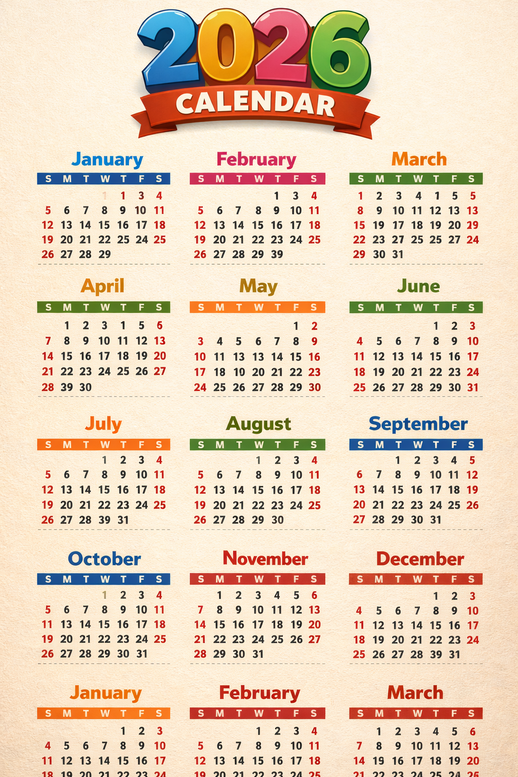 2026 calendar premium planning visual 2