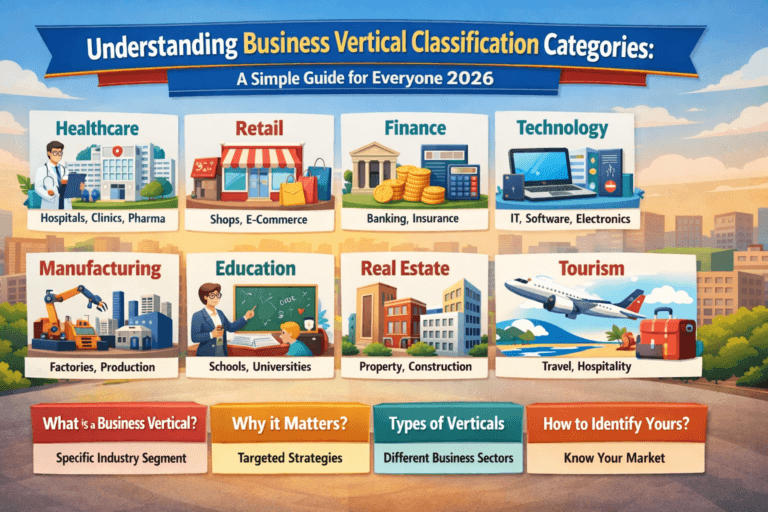 Business Vertical Classification Categories