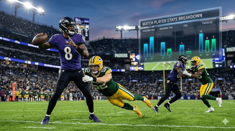 Baltimore Ravens vs Green Bay Packers Match Player Stats
