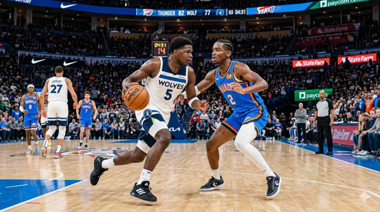 Timberwolves vs Oklahoma City Thunder Match Player Stats