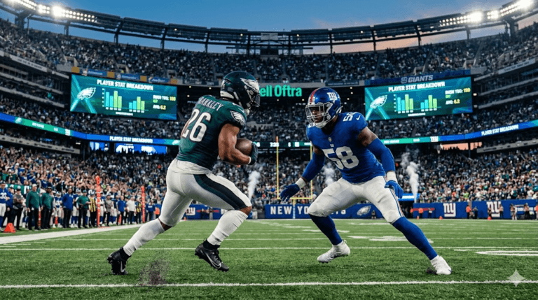 New York Giants vs Philadelphia Eagles Match Player Stats