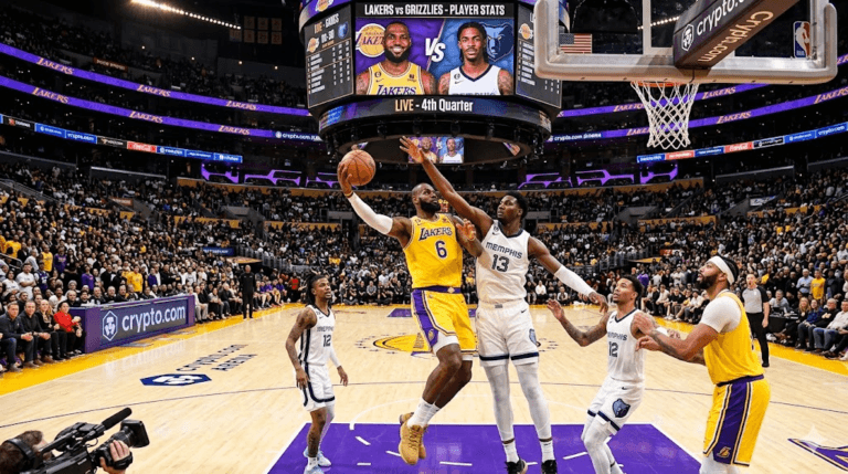 Lakers vs Memphis Grizzlies Match Player Stats
