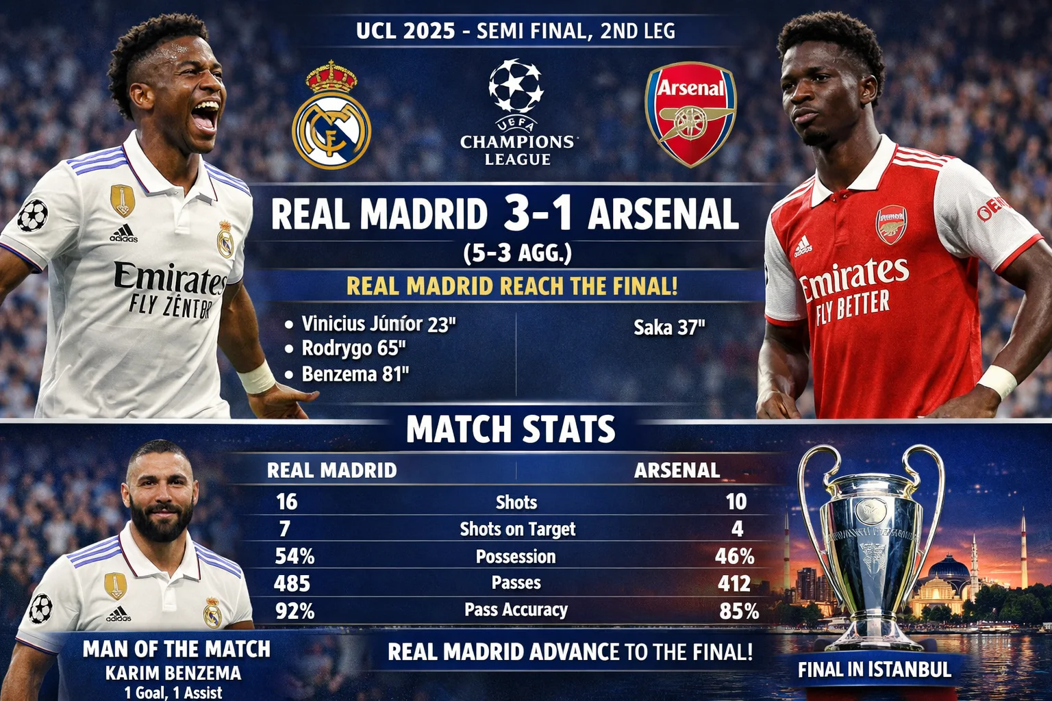 Real Madrid vs Arsenal