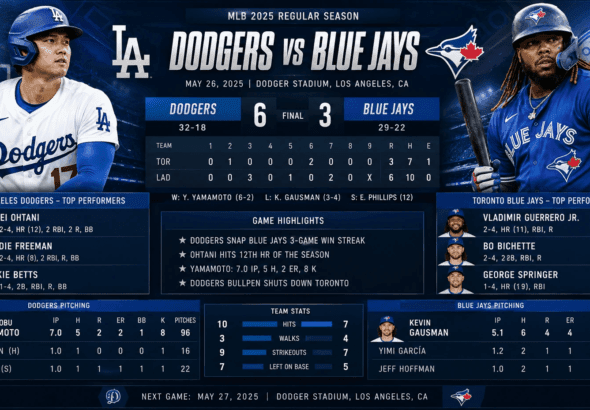Dodgers vs Toronto