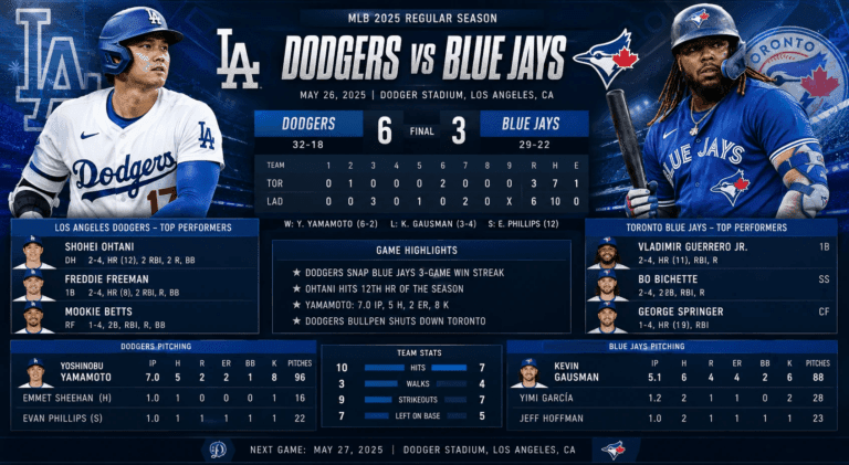Dodgers vs Toronto